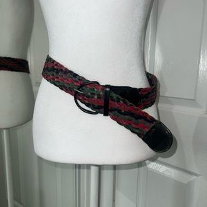 Vintage Leather Woven Belt